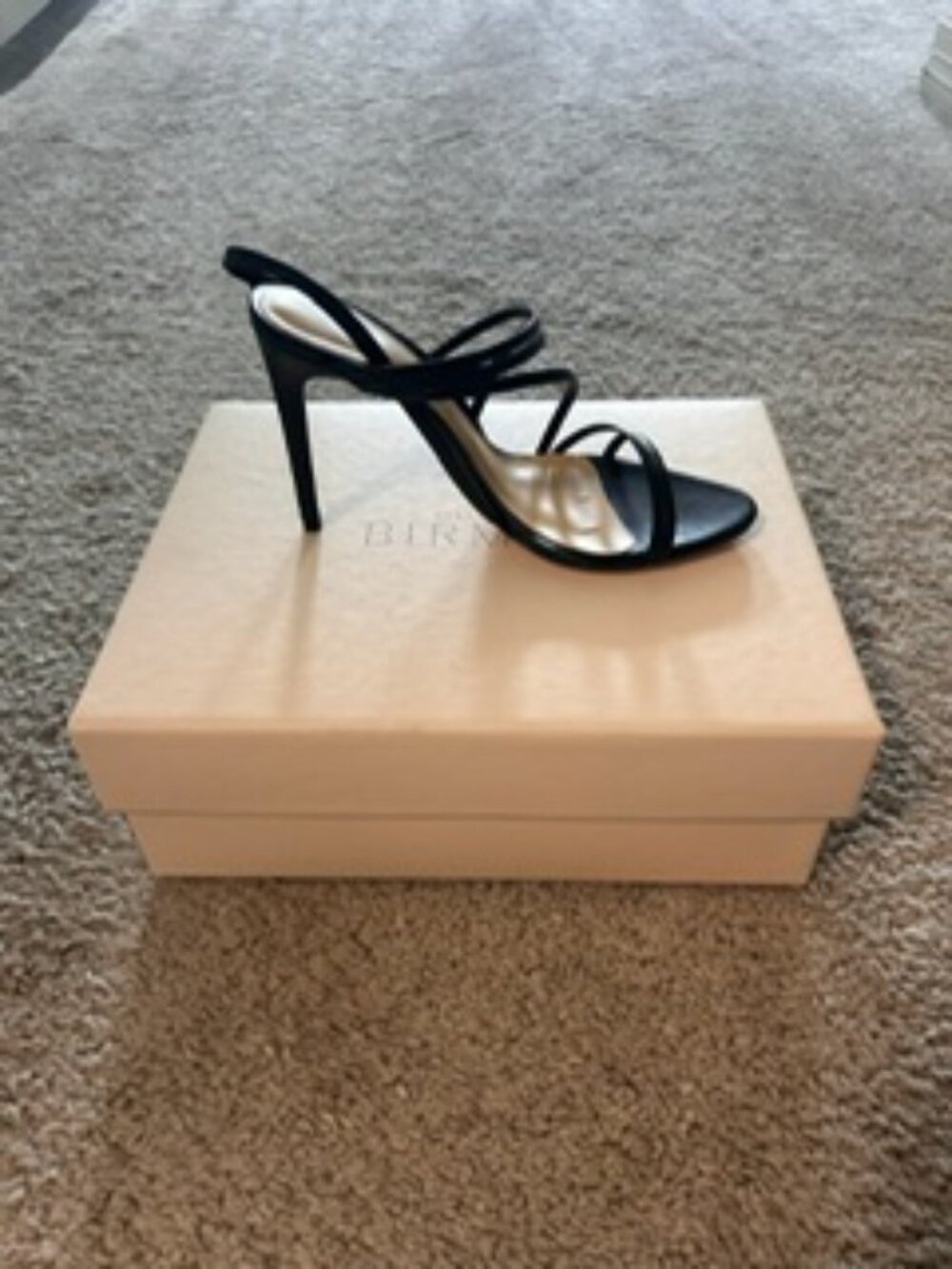 Alexandre Birman Black Strappy Heels Size 38.5